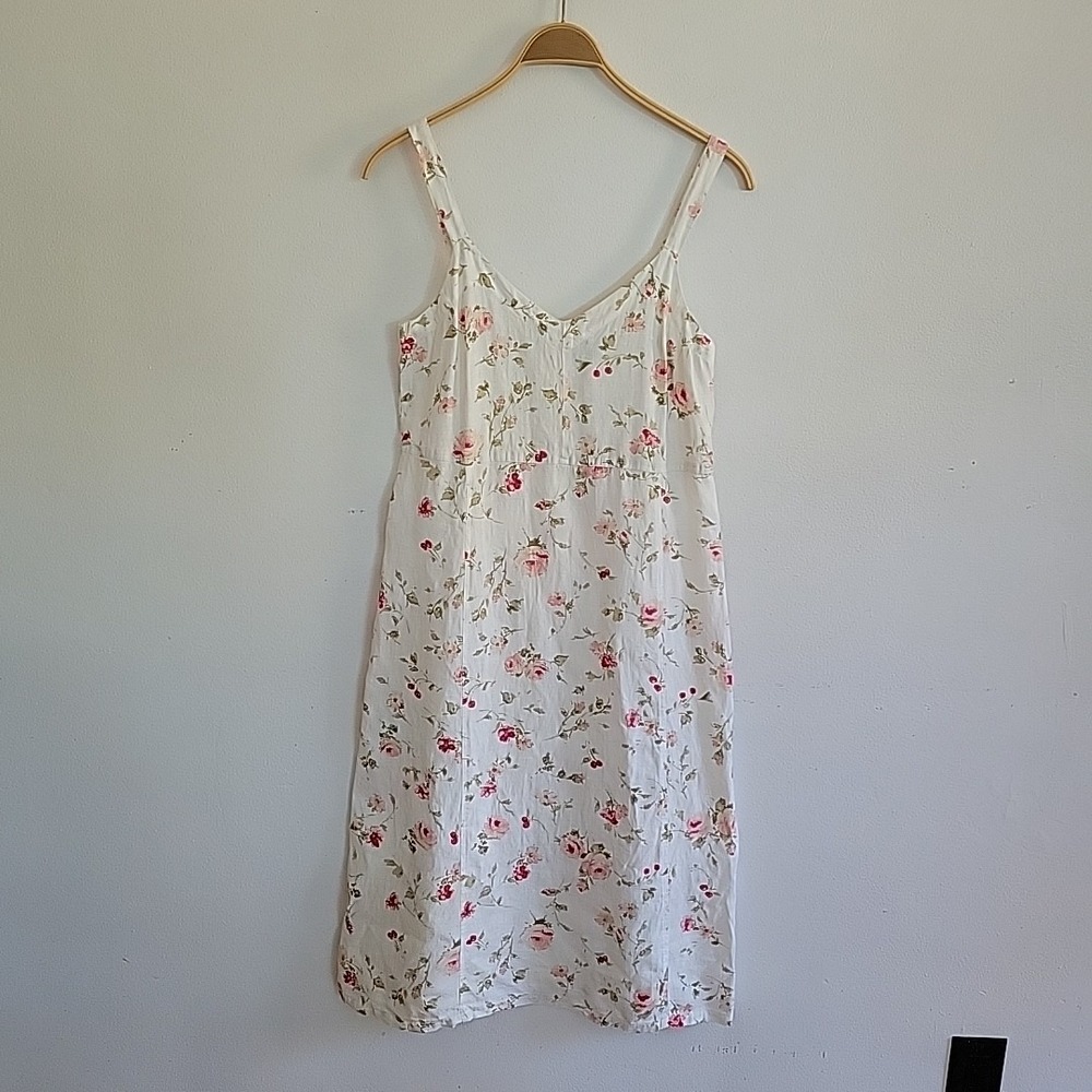 Cut Loose Midi Dress Medium Sleeveless Beachy Boho Cottagecore Feminine‎ Summer